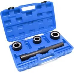 Wiltec Spurstangenwerkzeug Set mit 3 verschiedenen Größen 30-45 mm, Spurstangenschlüssel mit Aufsätzen im praktischen Koffer, Spurstangenköpfe wechseln