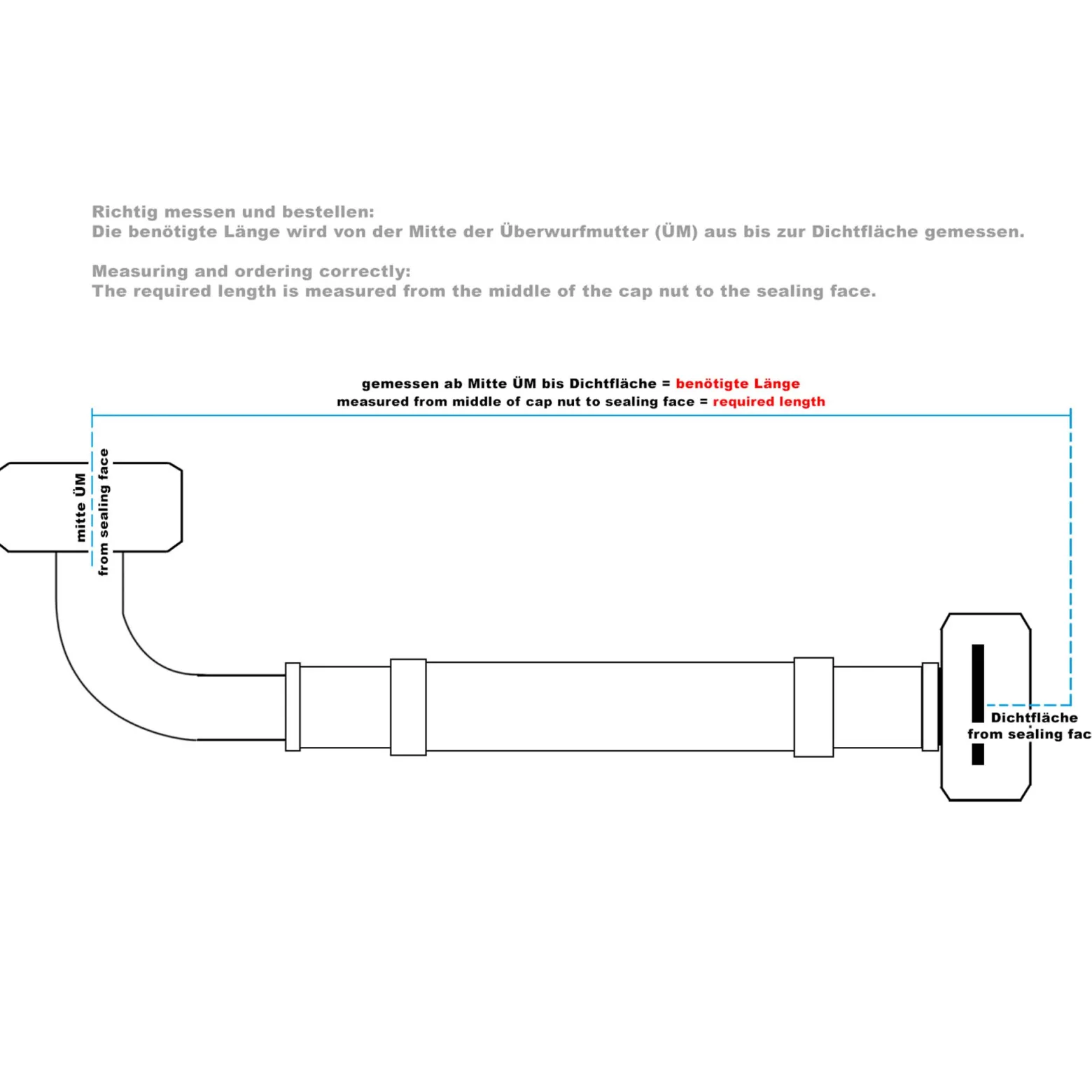 Wiltec Stahlflex Wasserschlauch 0,3 m DN25 32,89 mm für Hauswasserwerke, Flexschlauch, Panzerschlauch für Pumpe, Hauswasserwerke und Druckkessel