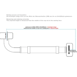 Wiltec Stahlflex Wasserschlauch 1 m DN25 32,89 mm für Hauswasserwerke, Flexschlauch, Panzerschlauch für Pumpe, Hauswasserwerke und Druckkessel