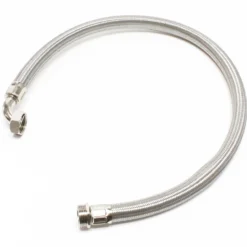 Wiltec Stahlflex Wasserschlauch 1 m DN25 32,89 mm für Hauswasserwerke, Flexschlauch, Panzerschlauch für Pumpe, Hauswasserwerke und Druckkessel