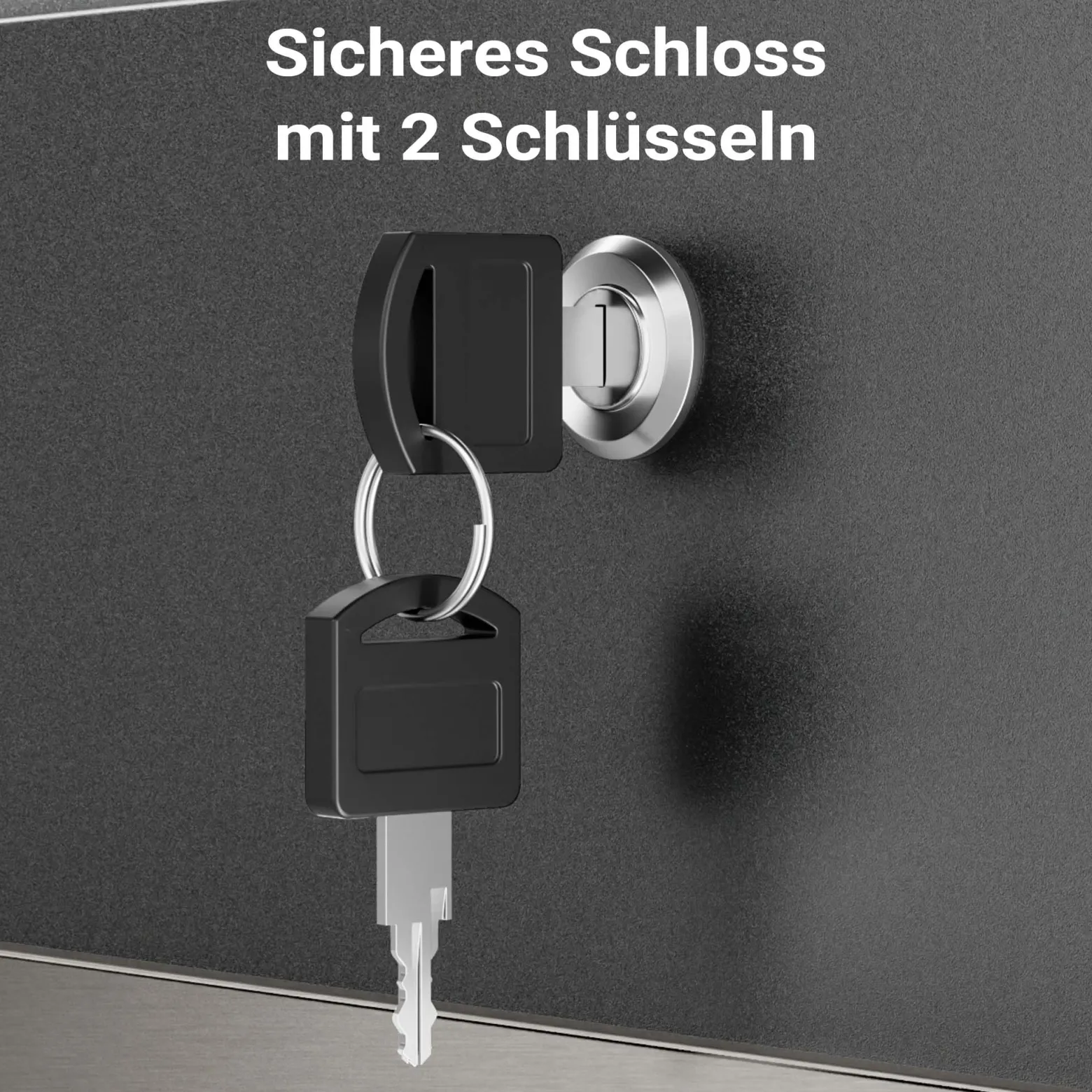 Wiltec Standbriefkasten mit Zeitungsrolle in Silberfarben 395 x 142 x 1150 mm aus Stahl, Briefkasten mit Zeitungsfach, Postkasten mit 2 Schlüssel
