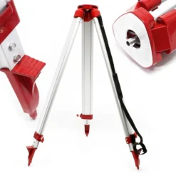 Wiltec Stativ für Kreuzlinienlaser, ausziehbar, 470-1625 mm, ausstellbar 70-1440 mm, Standfuß für Linienlaser und Kreuzlaser, Dreifuß aus Aluminium