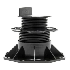 Wiltec Stelzlager für Terrassen, 2700kg, 60-128mm, höhenverstellbarer Stellfuß für Terrassendielen, Platten und Planken