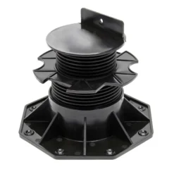 Wiltec Stelzlager für Terrassen, 2700kg, 60-128mm, höhenverstellbarer Stellfuß für Terrassendielen, Platten und Planken