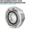Wiltec Storz Blindkupplung C 52mm 2" mit Kette aus Aluminium zum temporären Verschließen von Storzabgängen