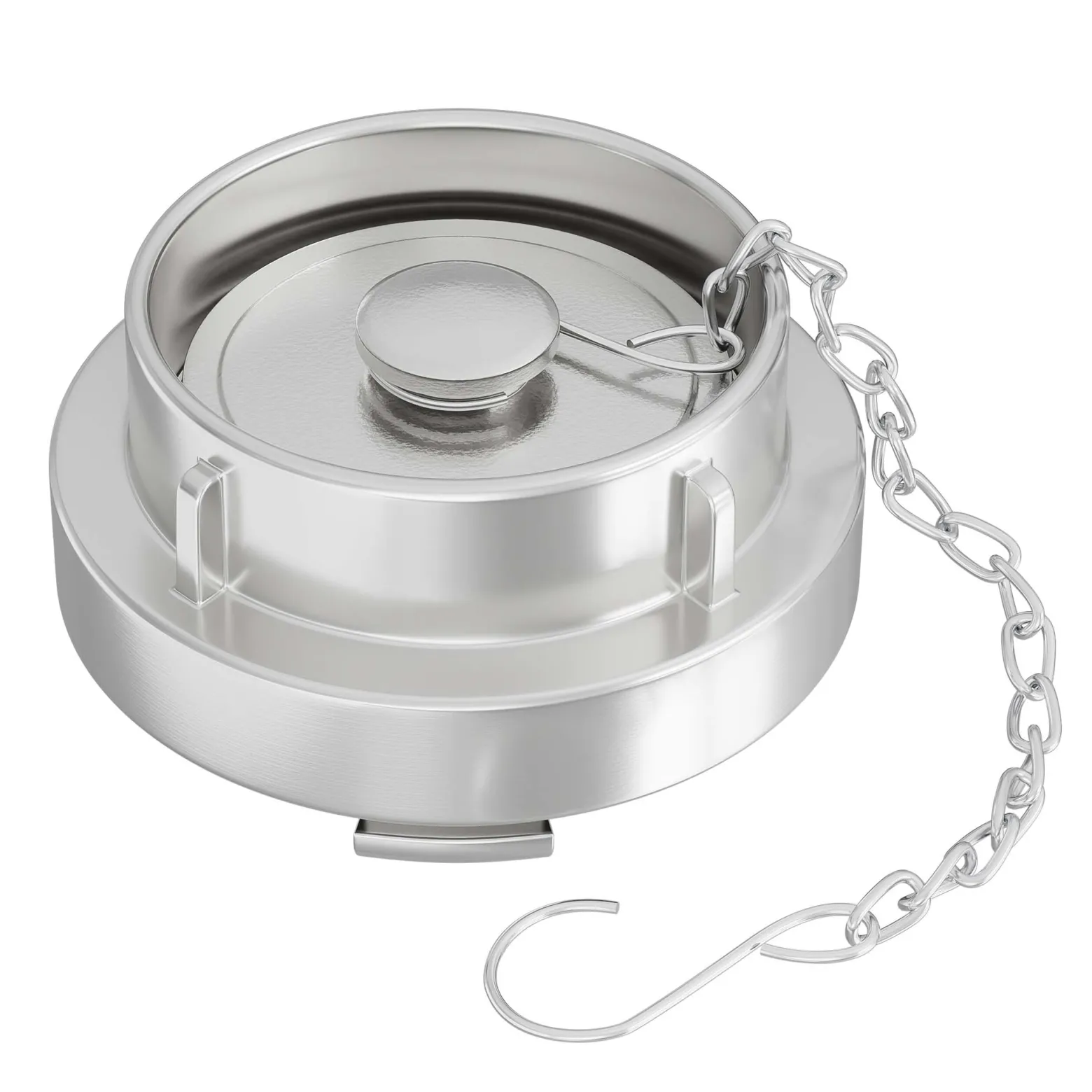Wiltec Storz Blindkupplung C 52mm 2" mit Kette aus Aluminium zum temporären Verschließen von Storzabgängen