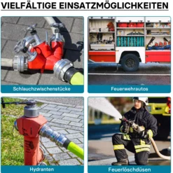 Wiltec Storz Kupplung B 75mm Festkupplung mit Außengewinde 3