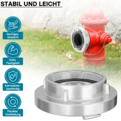 Wiltec Storz Kupplung B 75mm Festkupplung 75-B mit Innengewinde 3