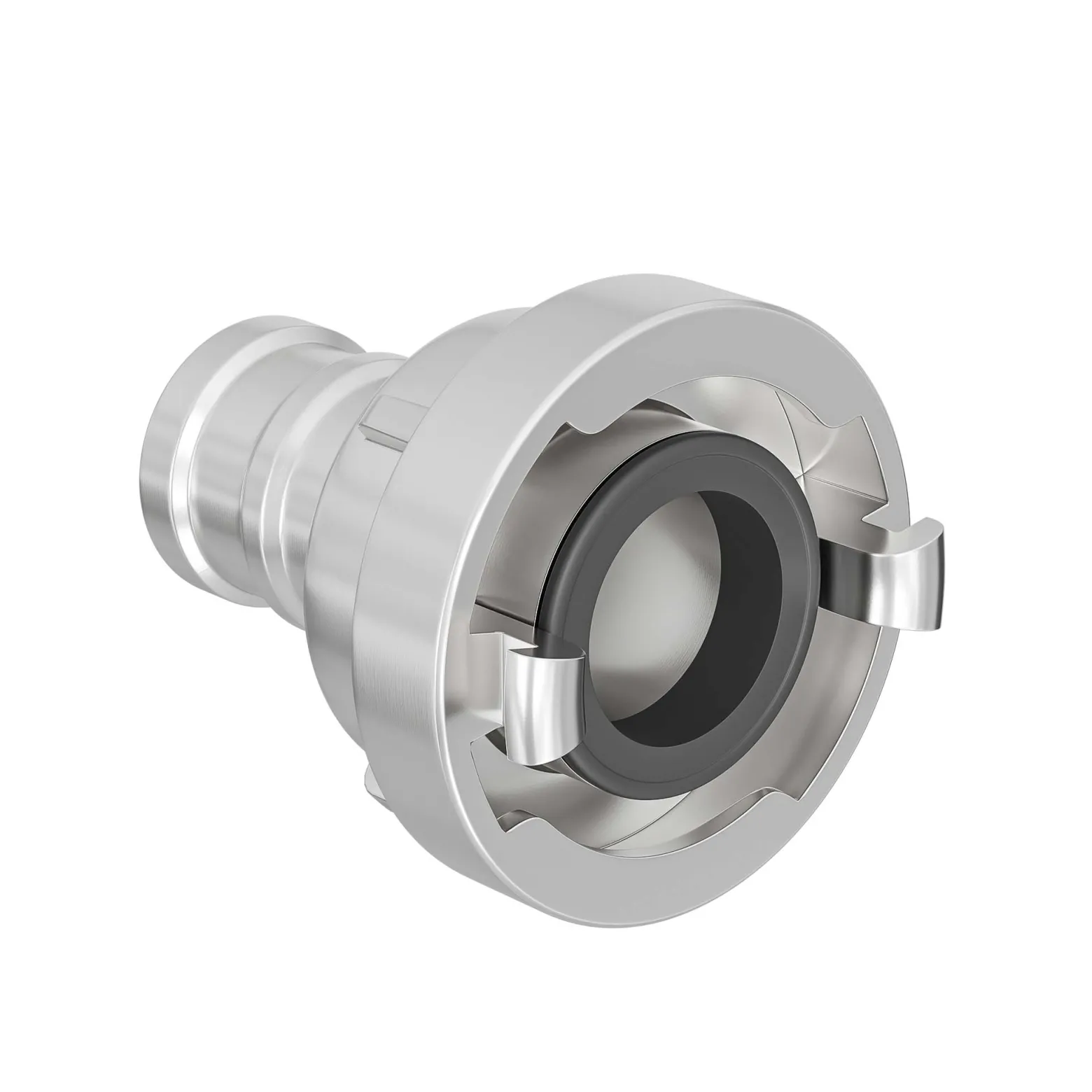 Wiltec Storz Kupplung D 25mm Druckkupplung mit langem Stutzen Schlauchkupplung aus Aluminium
