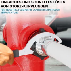 Wiltec Storz Kupplungsschlüssel für die Größen A 110 B 75 C 52 zum Lösen von Storz Kupplungen Schlüssel Storz Kupplung