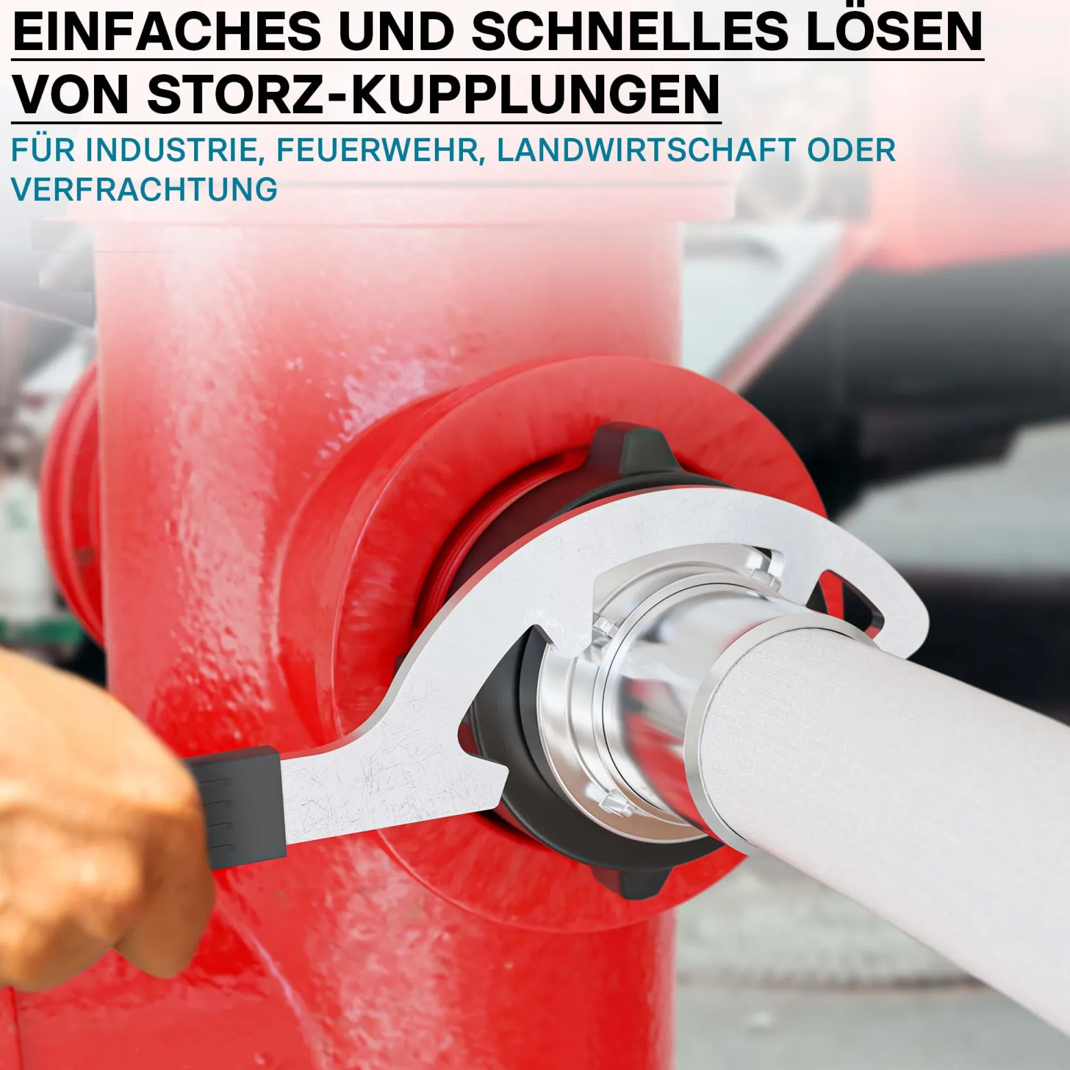 Wiltec Storz Kupplungsschlüssel für die Größen A 110 B 75 C 52 zum Lösen von Storz Kupplungen Schlüssel Storz Kupplung
