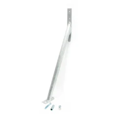 Wiltec Sturmanker aus Stahl 650 x 290 mm, Bodenanker verzinkt, Zaunhalter zur Sturmsicherung, Pfostenhalter für Gartenzaun und Sichtschutz