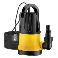 Wiltec Tauchpumpe mit Sensor 550 W, Tiefbrunnenpumpe mit 2 Modi, leistungsstarke Wasserpumpe 11500 l/h, Brunnenpumpe 8,5 m Förderhöhe & 7 m Tiefe
