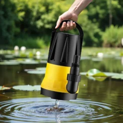 Wiltec Tauchpumpe mit Sensor 550 W, Tiefbrunnenpumpe mit 2 Modi, leistungsstarke Wasserpumpe 11500 l/h, Brunnenpumpe 8,5 m Förderhöhe & 7 m Tiefe