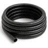 Wiltec Teichschlauch 25m Spiralschlauch 50 mm (2") schwarz, lichtundurchlässig, extrem biegsam Saugschlauch Druckschlauch