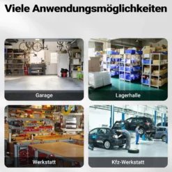 Wiltec Teilewaschgerät 75,7 l aus Stahl, Teilereiniger mit Pumpe, Teilewaschbecken mit Ablage, Teilewäscher rollbar für Werkstatt, Garage