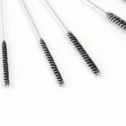 Wiltec 5 teiliges Reinigungsbürsten Set für Airbrushpistolen, 1,5 / 1,09 / 0,88 / 0,73 / 0,63 / 0,55 mm, Airbrush Zubehör zur Reinigung