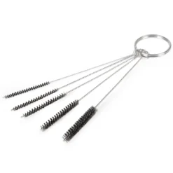 Wiltec 5 teiliges Reinigungsbürsten Set für Airbrushpistolen, 1,5 / 1,09 / 0,88 / 0,73 / 0,63 / 0,55 mm, Airbrush Zubehör zur Reinigung