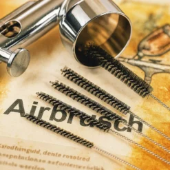 Wiltec 12 teiliges Reinigungs Set für Airbrushpistolen, mit Reinigungsbürsten Ø 3-7 mm, Düsennadeln, Reinigungsnadel, Airbrush Zubehör zur Reinigung