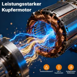 Wiltec 4" Tiefbrunnenpumpe 750 W, Wasserpumpe mit Fördermenge 6000 l/h, Tauchpumpe mit Eintauchtiefe max. 20 m und Förderhöhe max. 74 m