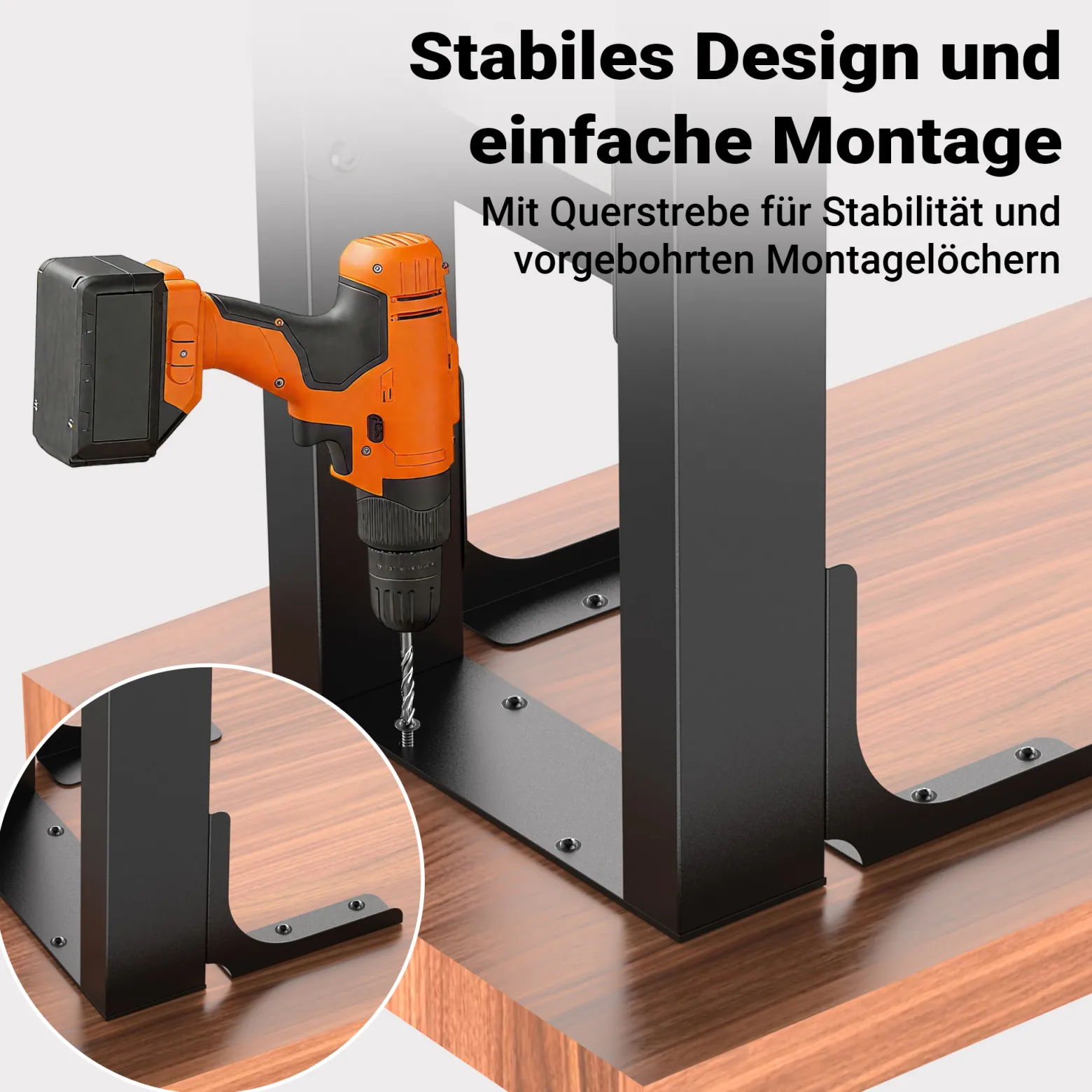 Wiltec Tischbeine aus Stahl 2er Set 90x72cm Vierkantrohre in schwarz pulverbeschichtet Tischkufen Tischgestell Tischuntergestell