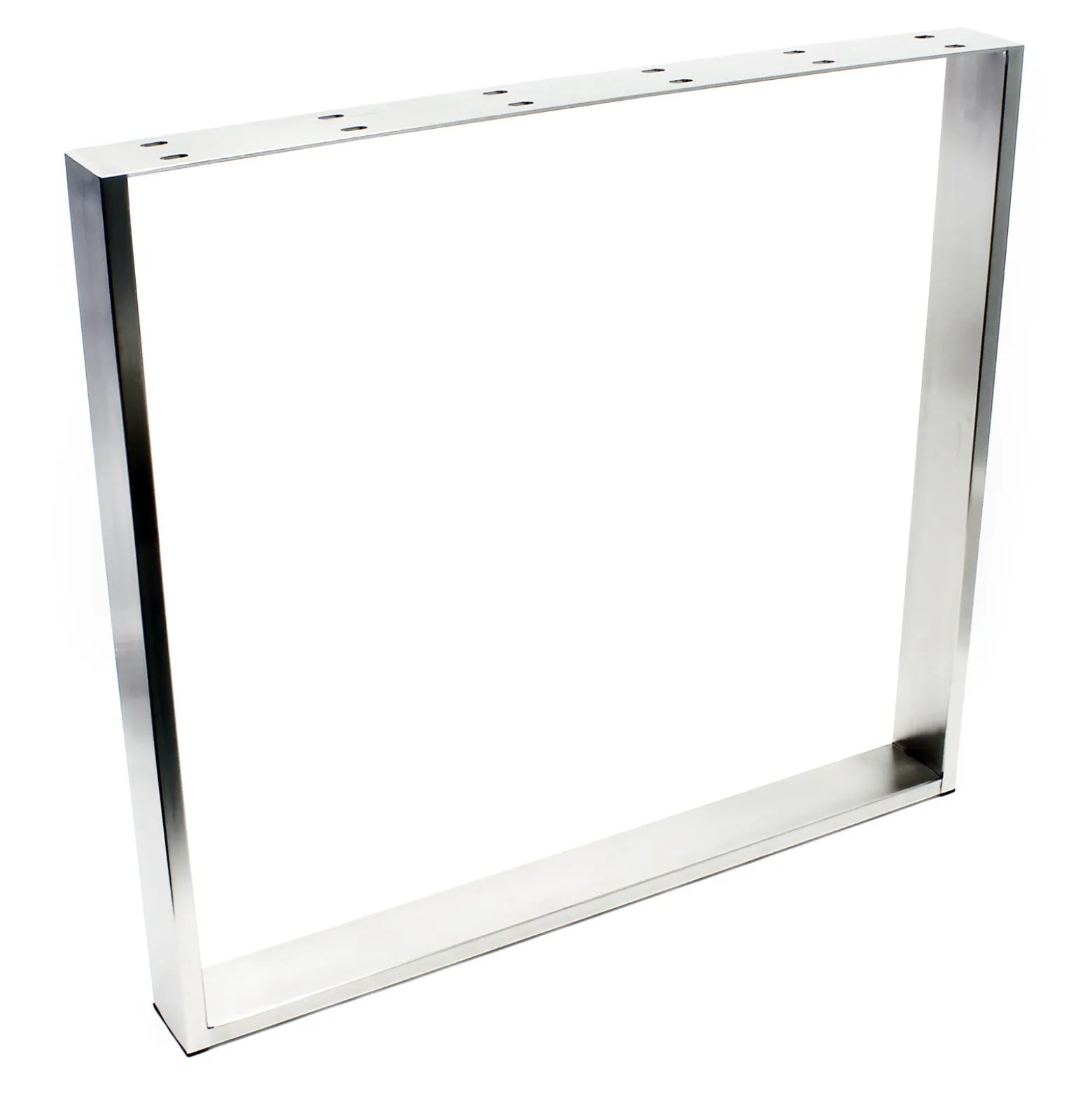 Wiltec Tischgestell aus Edelstahl 80x8x73cm Tischbein für drinnen und draußen Tischuntergestell Tischkufe Kufengestell