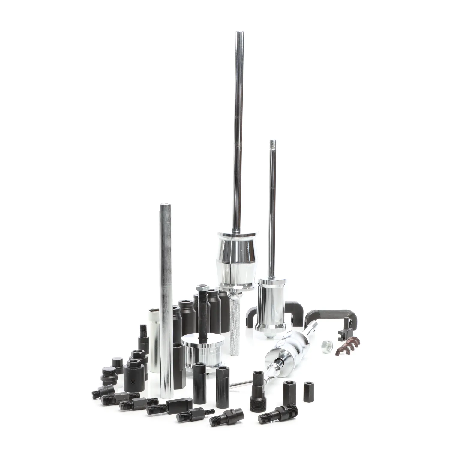 Wiltec 40tlg. CDI Injektoren Auszieher Set, Einspritzdüsen Abzieher mit 3x Gleithammer & verschiedenen Ausziehadaptern im Koffer