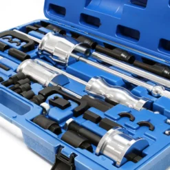 Wiltec 40tlg. CDI Injektoren Auszieher Set, Einspritzdüsen Abzieher mit 3x Gleithammer & verschiedenen Ausziehadaptern im Koffer