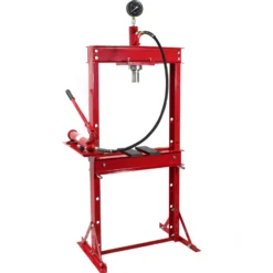 Wiltec 20T Profi Werkstattpresse, 90-1035mm Arbeitsbereich, 145-330mm Hubhöhe, Hydraulikpresse aus Stahl, Rahmenpresse mit Manometer, Lagerpresse