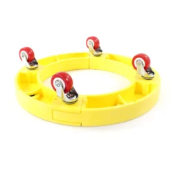 Wiltec Transportroller 136 kg 405 mm, rund, Möbelroller, Rollbrett mit 4 Lenkrollen, Möbelhund als Umzugshilfe