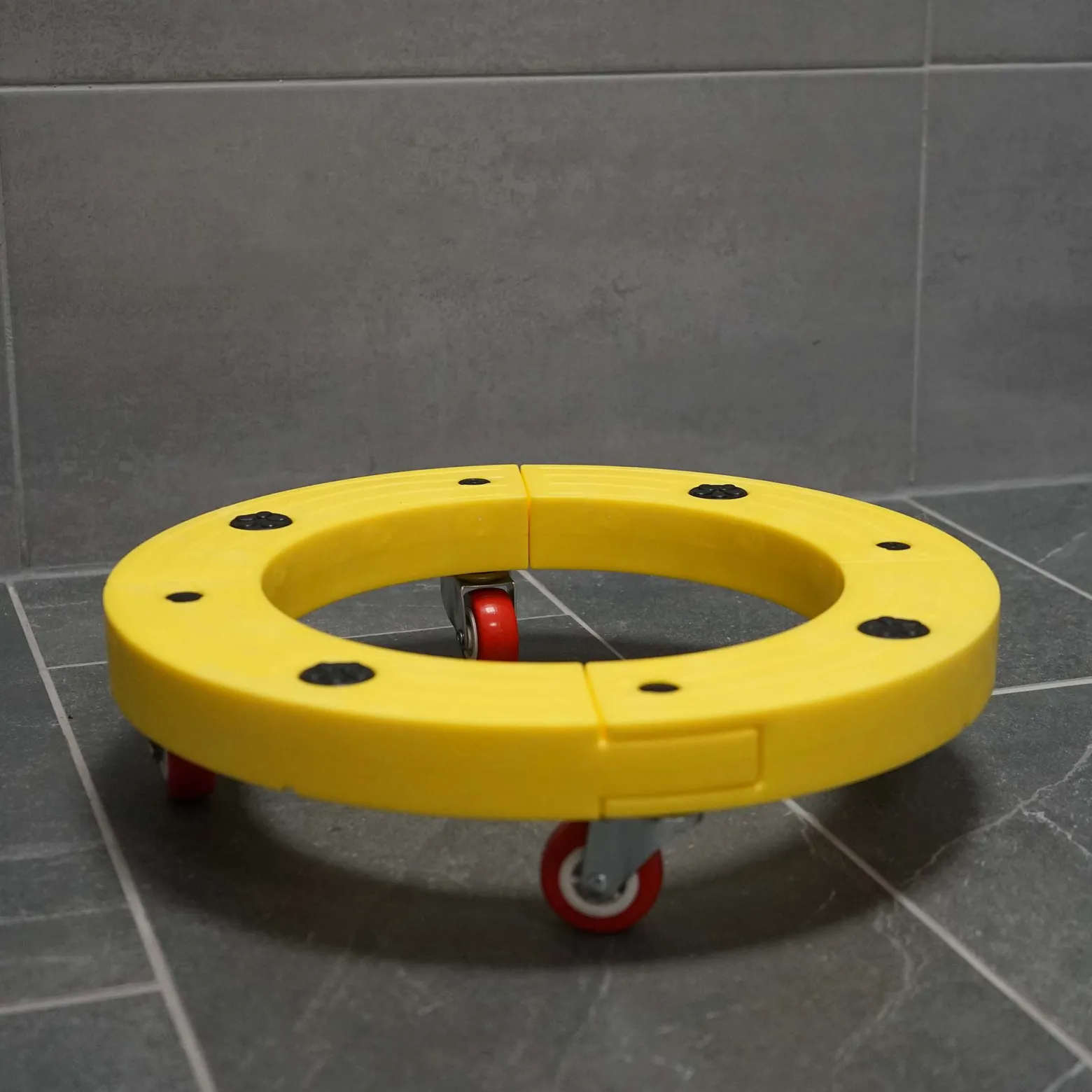 Wiltec Transportroller 136 kg 405 mm, rund, Möbelroller, Rollbrett mit 4 Lenkrollen, Möbelhund als Umzugshilfe