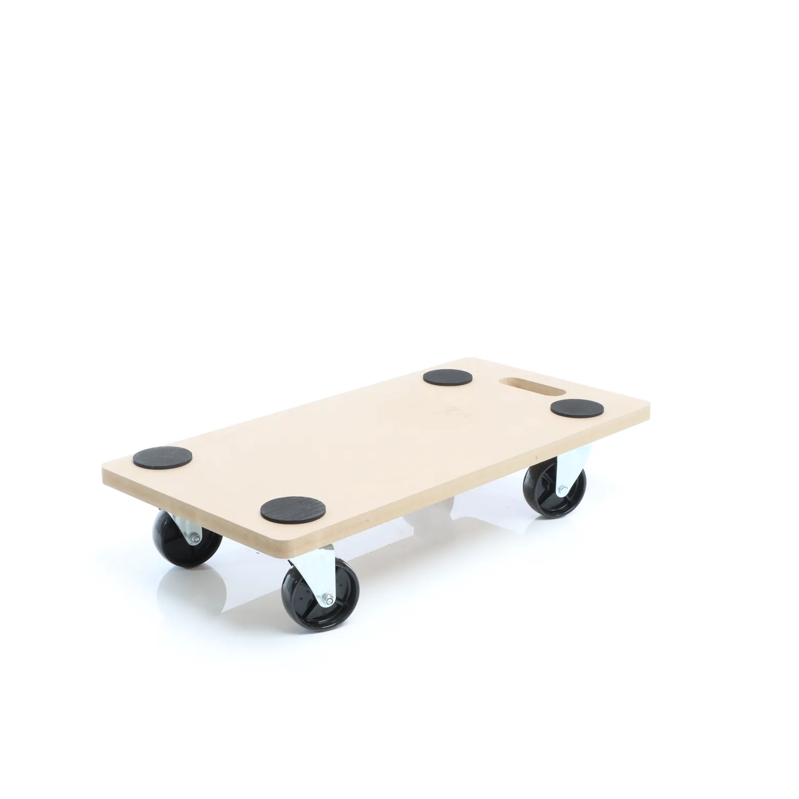 Wiltec Transportroller 250 kg 580x290 mm, viereckig, MDF Möbelroller, Rollbrett mit 4 Lenkrollen, Möbelhund als Umzugshilfe