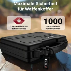 Wiltec TSA Schloss für Koffer, Zahlenschloss 3-stellig, Schloss mit Zahlencode, Gepäckschloss für Reisen, robustes Kofferschloss für Gepäck, Vorhängeschloss aus widerstandsfähigem Material