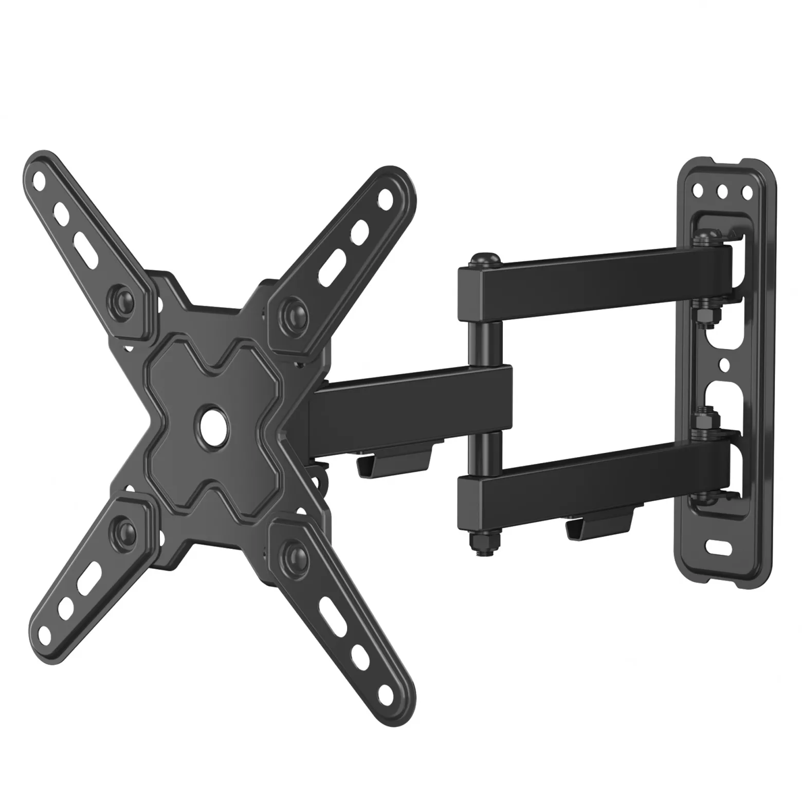 Wiltec TV Halterung 13"–43", TV Wandhalterung schwenkbar bis 20 kg, platzsparende Fernsehhalterung, Fernseher Wandbefestigung einfache Installation