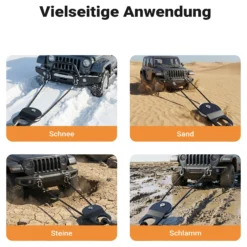 Wiltec Umlenkrolle für Seilwinde mit 8 t Zuglast, Lenkrolle zur Umleitung des Seilzugs, Seilrolle für Flaschenzug mit Verdrehschutz