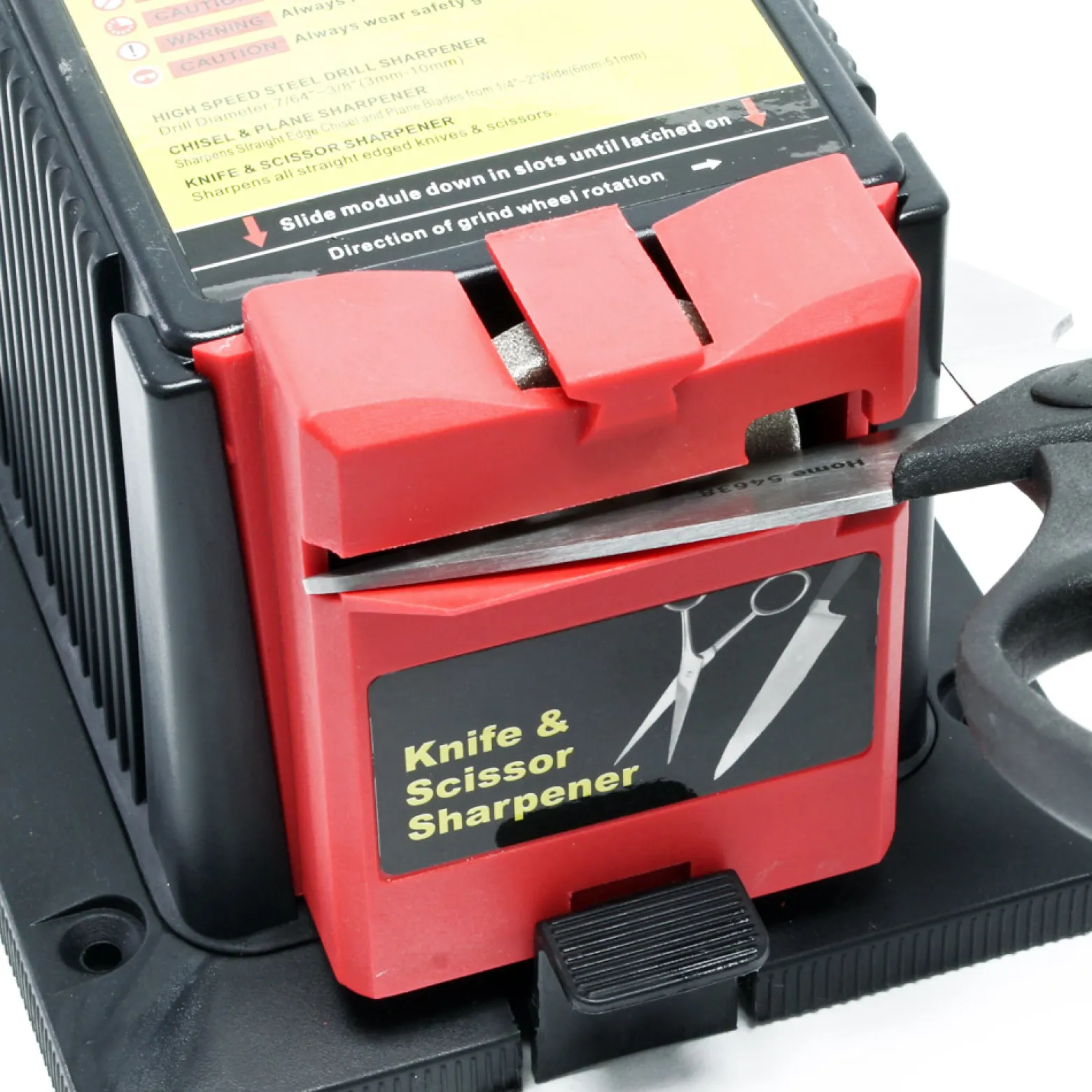Wiltec Universal Schleifmaschine 65 W, Schärfmaschine für Messer, Schere und Bohrer, Werkzeug u. a. zum Messer schleifen und Stemmeisen schärfen
