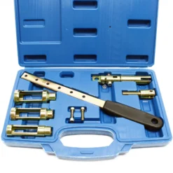 Wiltec Universal Ventilfederspanner Set 8-teilig, Ventilfederpresse für 8V, 12V, 16V Motoren, Ventilfeder Montage, Ventilschaftdichtung wechseln
