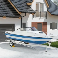 Wiltec Unterlegkeile Anhänger 2 Stück bis 5t Unterlegkeile Wohnmobil 393x160x193mm für Reifen bis 160mm Breite, gelbe Signalfarbe