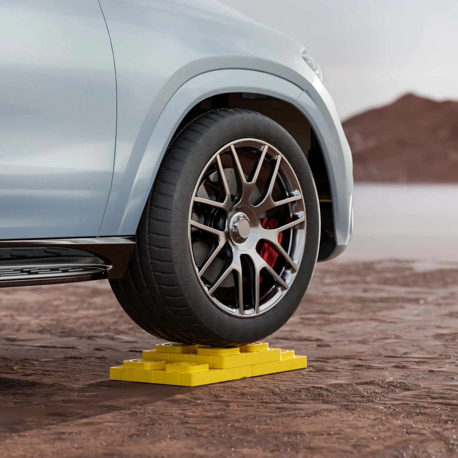 Wiltec Unterlegplatten Wohnwagen 10 Stück bis 13,5 t max. 11,3 cm Stapelhöhe, Stützplatten für Wohnmobile als Auffahrkeil und Stufenkeil nutzbar