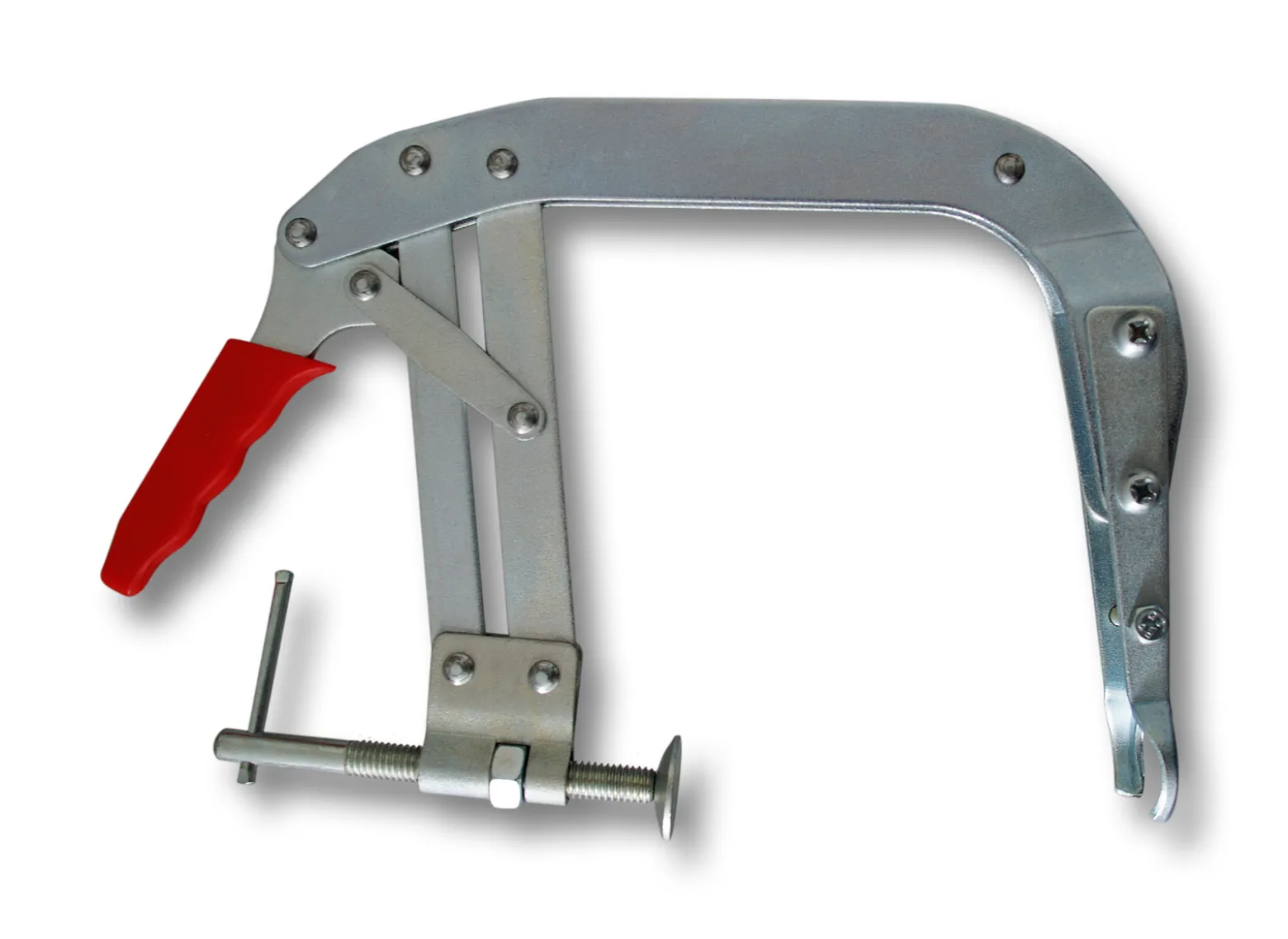 Wiltec Ventilfederspanner, Spannbereich 95-225 mm, Ventilfederpresse mit geradem Krallen Paar für OHC Motoren, Ventilfeder Montage für Kfz Wartung