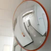 Wiltec Verkehrsspiegel 60 cm konvex, runder Sicherheitsspiegel mit 160-160° Sichtfeld, Konvexspiegel aus Polycarbonat, Überwachungsspiegel für Ausfahrten inkl. Montagematerial