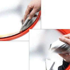 Wiltec Verkehrsspiegel 60 cm konvex, runder Sicherheitsspiegel mit 160-160° Sichtfeld, Konvexspiegel aus Polycarbonat, Überwachungsspiegel für Ausfahrten inkl. Montagematerial