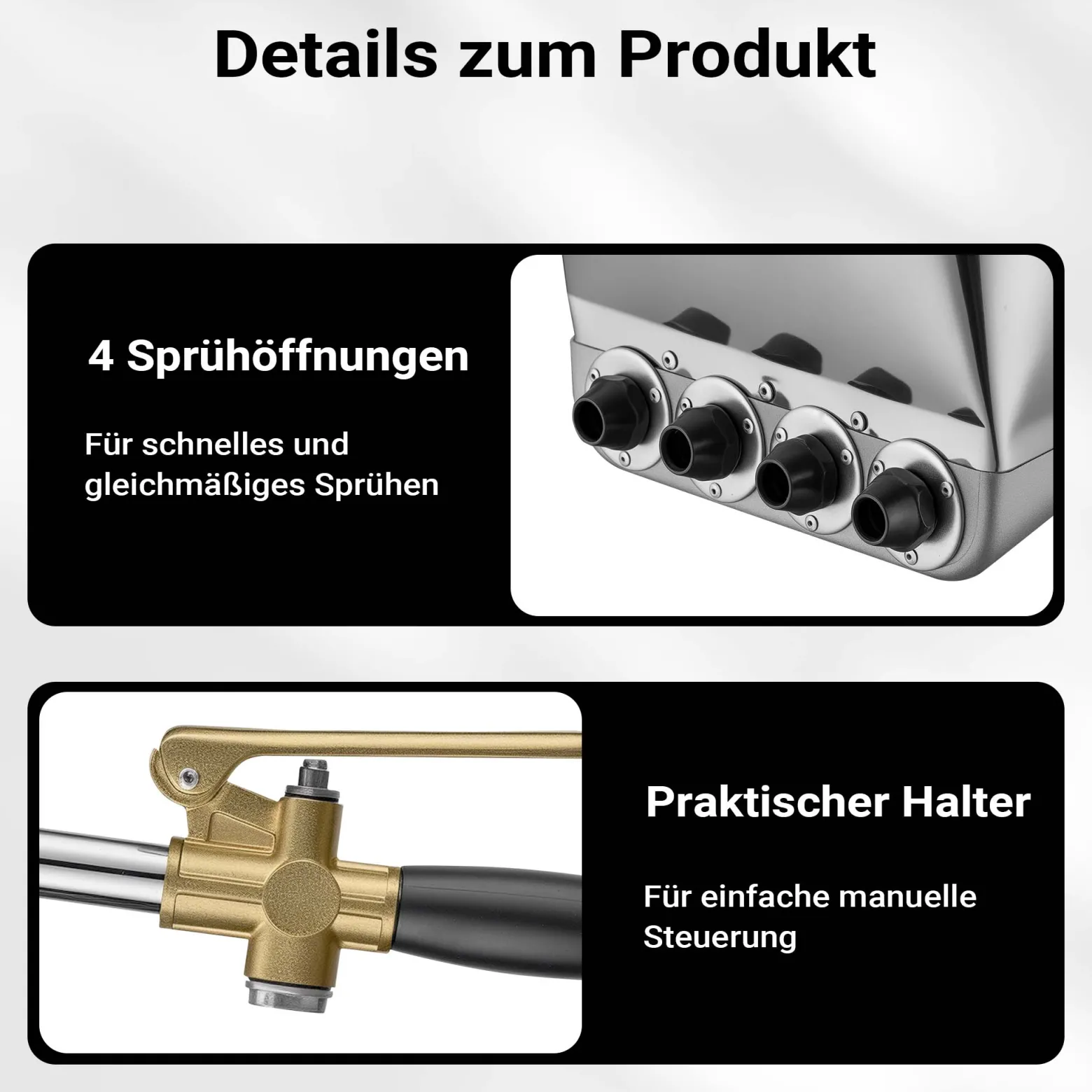 Wiltec Verputzmaschine 6-10 bar, Putzpistole mit 8 mm Düse, Mörtelpistole 3,7 l Trichter, Putzwerfer 72 cm, Putzmaschine Aluminium und Edelstahl