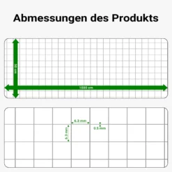 Wiltec Volierendraht 0,5 x 10 m, Hasendraht mit 6,3 mm Maschenweite sechseckig, Kaninchendraht Stahl verzinkt, wetterfester Hühnerdraht für Gehege