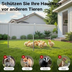 Wiltec Volierendraht 25 x 1 m, Hasendraht mit 13 mm Maschenweite, Sechseckgeflecht Stahl verzinkt, wetterfester Hühnerdraht für Gehege