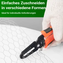 Wiltec Volierendraht 5 x 1 m, Hasendraht mit 25 mm Maschenweite, Sechseckgeflecht Stahl verzinkt, wetterfester Hühnerdraht für Gehege