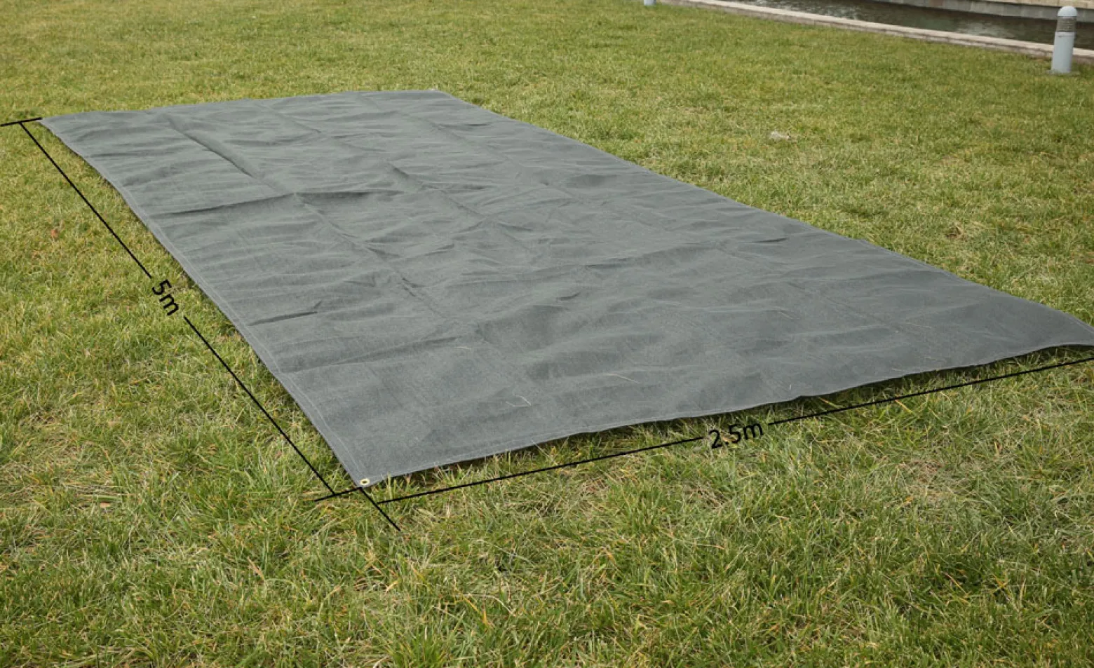 Wiltec Vorzeltteppich 500x250cm Outdoor Teppich aus HDPE Campingteppich Zeltteppich Vorzelt Camping Markisenteppich