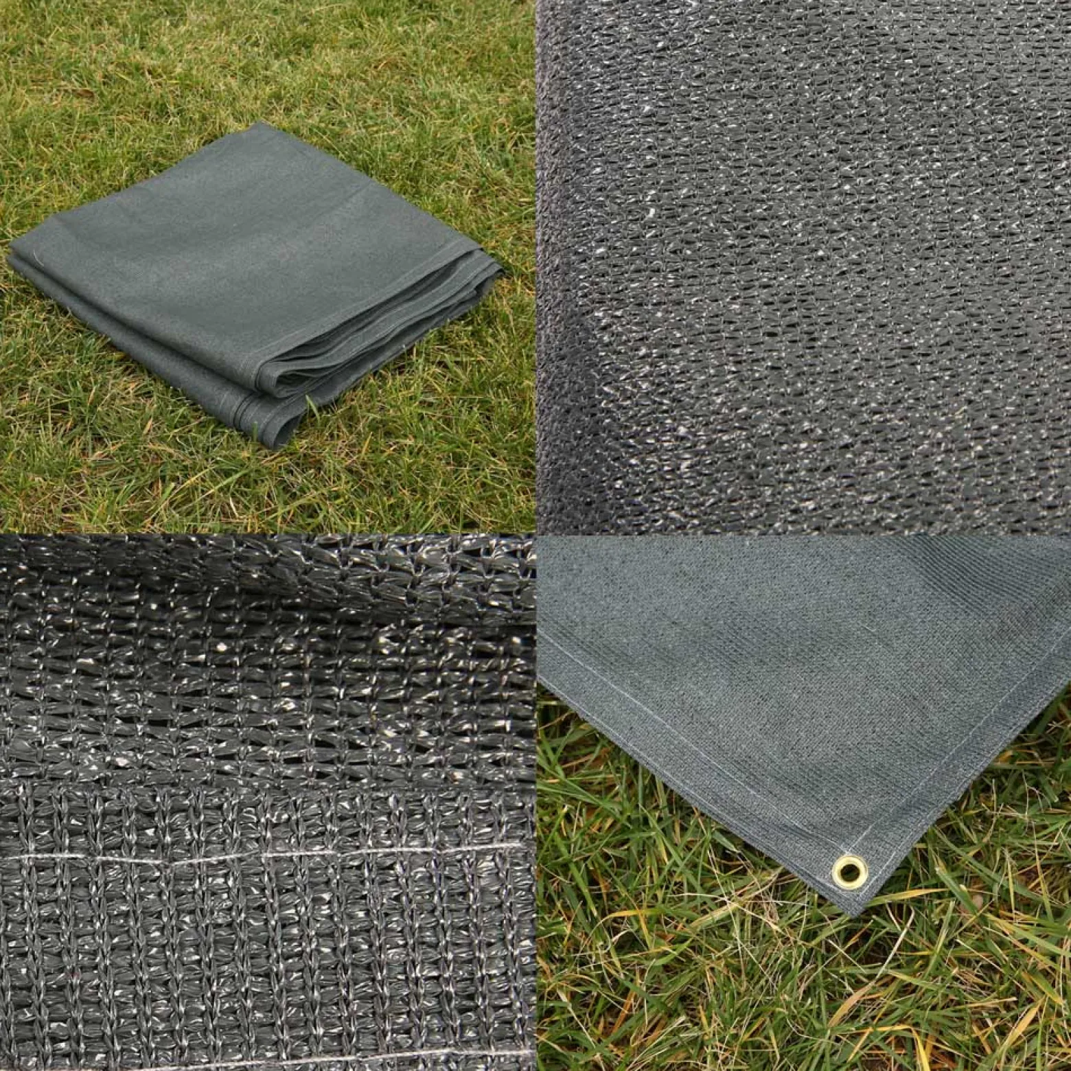 Wiltec Vorzeltteppich 500x250cm Outdoor Teppich aus HDPE Campingteppich Zeltteppich Vorzelt Camping Markisenteppich