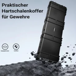 Wiltec Waffenkoffer 139,6 x 44,9 x 18,8 cm aus PP, Bogenkoffer für Bogensport und Gewehre