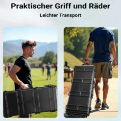 Wiltec Waffenkoffer 119 x 53 x 21 cm, wasserfester Bogenkoffer für Bogensport und Gewehre